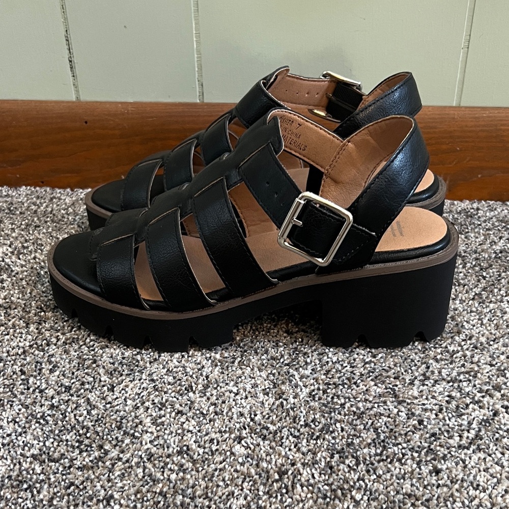 Women's Black Sandals- NWOT